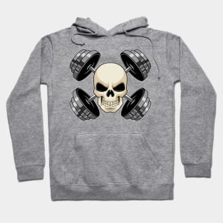 Skull Strength training Dumbbells Hoodie